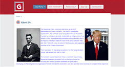 Desktop Screenshot of gwinnettrepublicans.com
